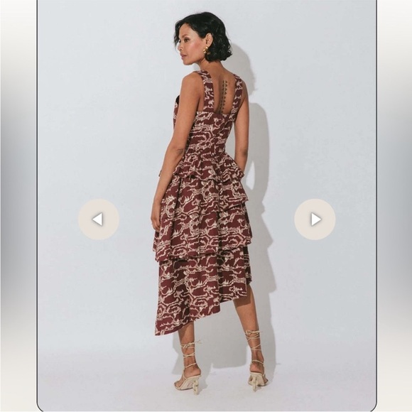 Cleobella Dresses & Skirts - Cleobella Burgundy Lace Midi Dress